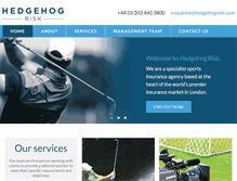 Tablet Screenshot of hedgehogrisk.com
